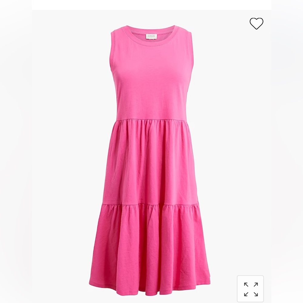 J Crew Sleeveless knit tiered mini dress